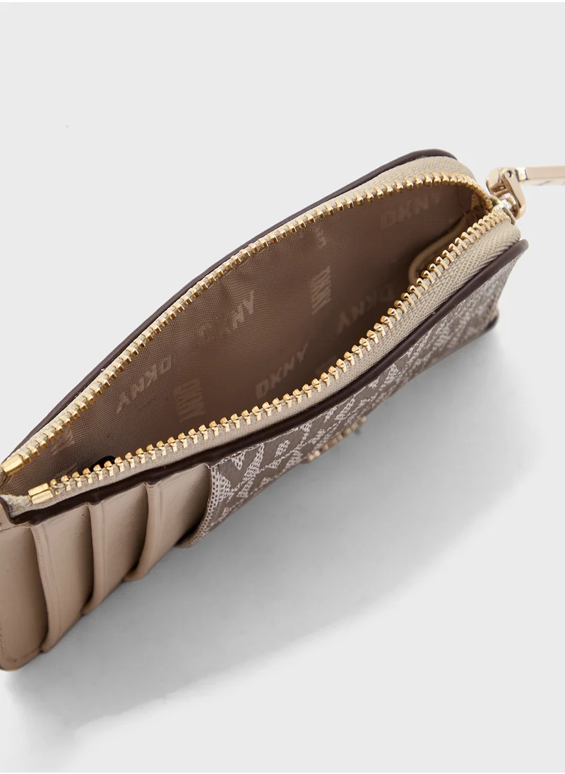 DKNY Perri Zip Around Card Case Wallets Bags