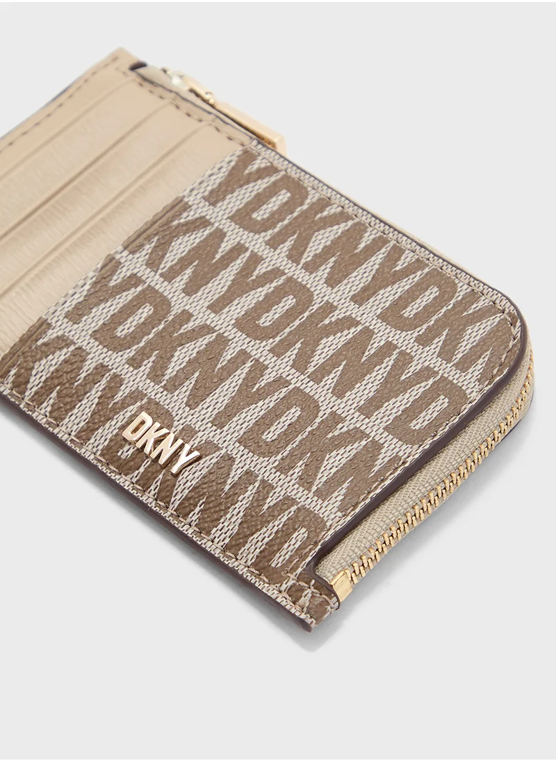 DKNY Perri Zip Around Card Case Wallets Bags