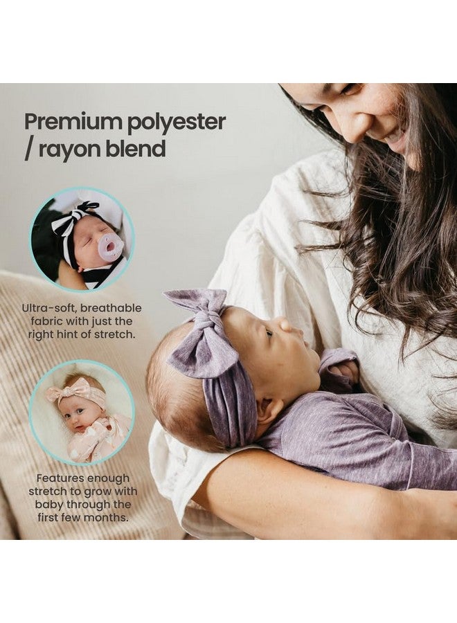 Copper Pearl Baby Bows: Stylish Headbands for Baby Girls, Premium Soft and Stretchy Baby Headbands, Perfect for Newborns, Trendy Designs - Cookie Monster - Image 3