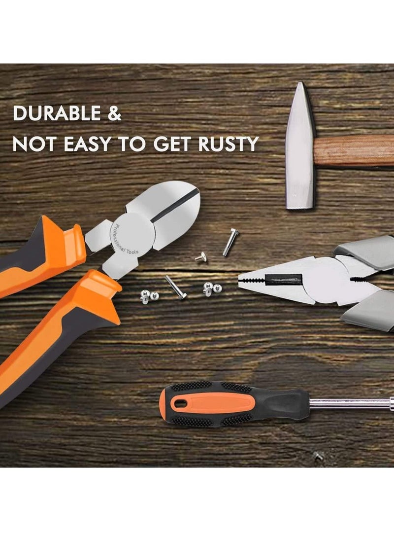 Barakah Heavy Duty Wire Cutter, 6-inch Diagonal Cutting Pliers, Orange, Ideal for Chicken Wire, Faux Flowers, Crafts, and Electrical Work - Image 4