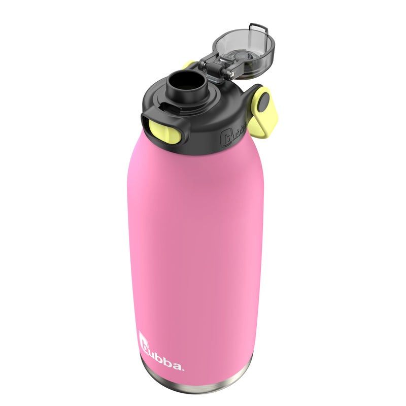 Bubba Radiant Stainless Steel Water Bottle with Push-Button Chug Lid 40oz  Rubberized Azalea - Image 3