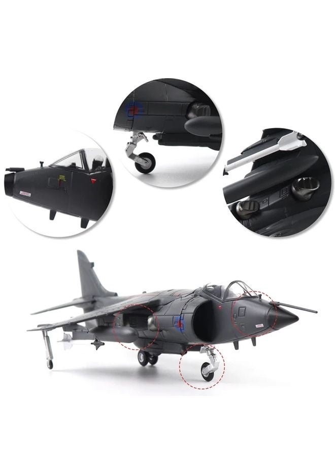 Gray 1 72 Scale Sea Harrier Jet Royal Air Force Fighter Diecast Aircraft Model Military Display Collection - Image 4