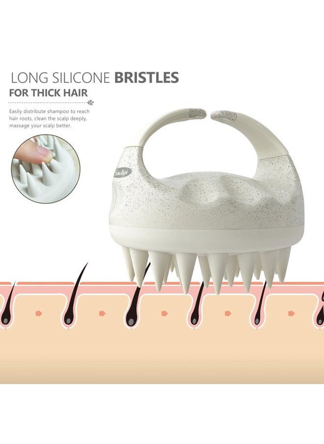 Sndyi 2 Pcs Scalp Massager Shampoo Brush, Scalp Scrubber with Soft Silicone Bristles, Scalp Exfoliator for Dandruff Removal, Scalp Massager for Hair Growth, Wet Dry Hair Brush for Scalp Care  - Image 5