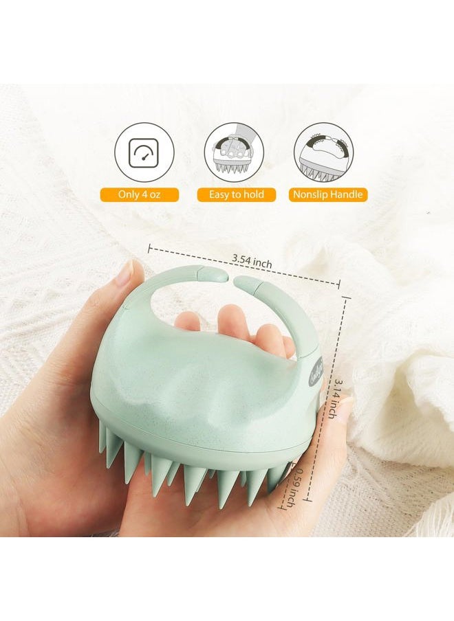 Sndyi 2 Pcs Scalp Massager Shampoo Brush, Scalp Scrubber with Soft Silicone Bristles, Scalp Exfoliator for Dandruff Removal, Scalp Massager for Hair Growth, Wet Dry Hair Brush for Scalp Care  - Image 4