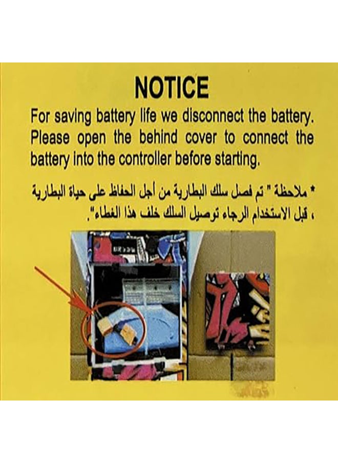 سكوتر كهربائي دريفتنج بلون اسود ومجموعة ملحقات مثل الخوذة المبطنة ووسادة واقية للركبة والمرفق من كروني، 36 فولت، 27.3 سي بي ام، (ازرق/ اسود)، طفل صغير