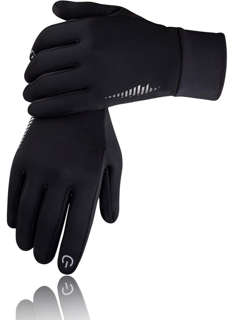 FDTY قفازات الشتاء, قفازات حرارية مع إصبع شاشة اللمس, قفازات رياضية مقاومة للرياح والماء,غير انزلاق وقفازات دافئة للجري、المشي لمسافات طويلة、القيادة、ركوب الدراجات、والتزلج、S - Image 1