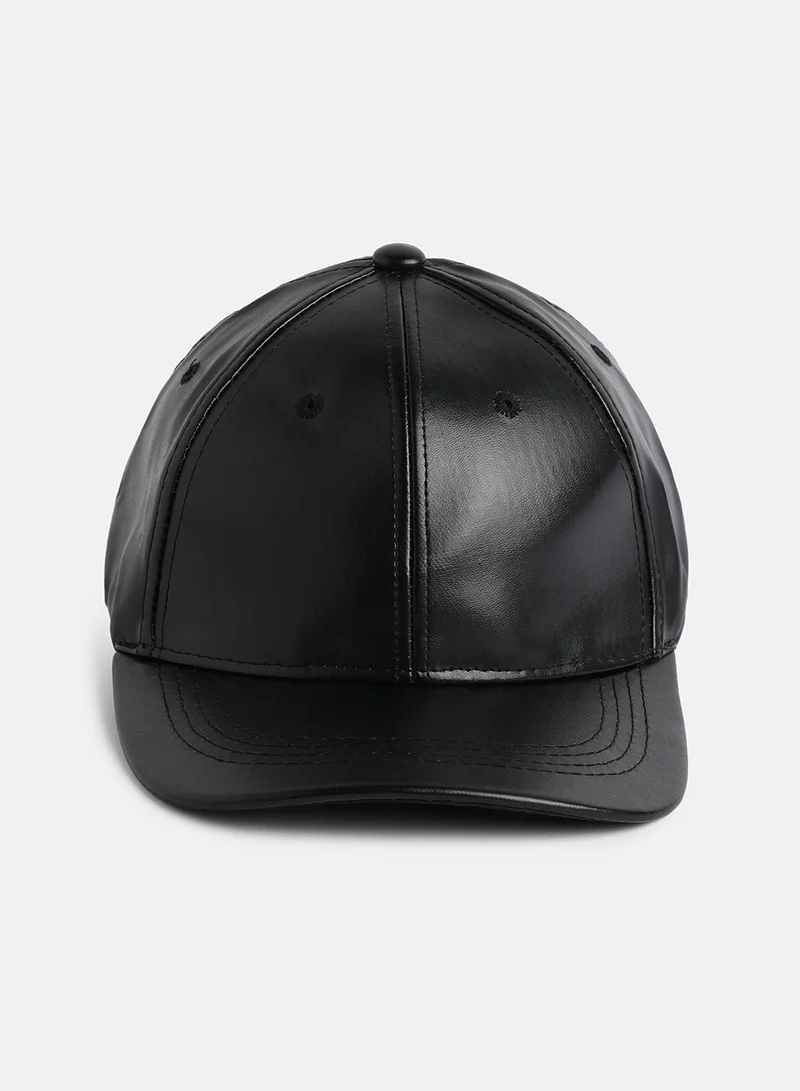 Haute Sauce  Solid Baseball Cap - Black  | Best Price UAE