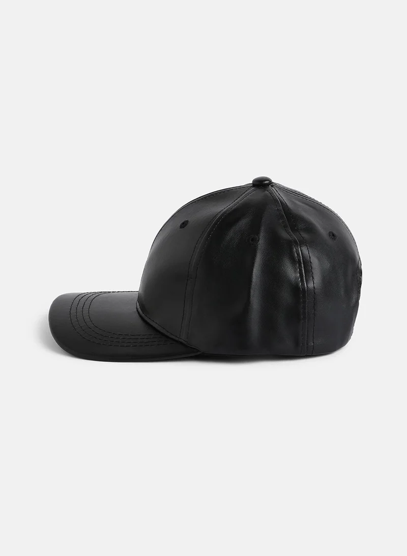 Haute Sauce  Solid Baseball Cap - Black  | Best Price UAE