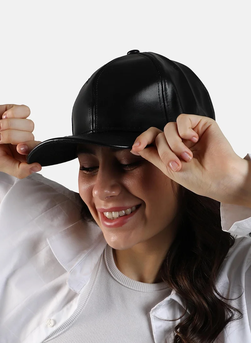 Haute Sauce  Solid Baseball Cap - Black  | Best Price UAE