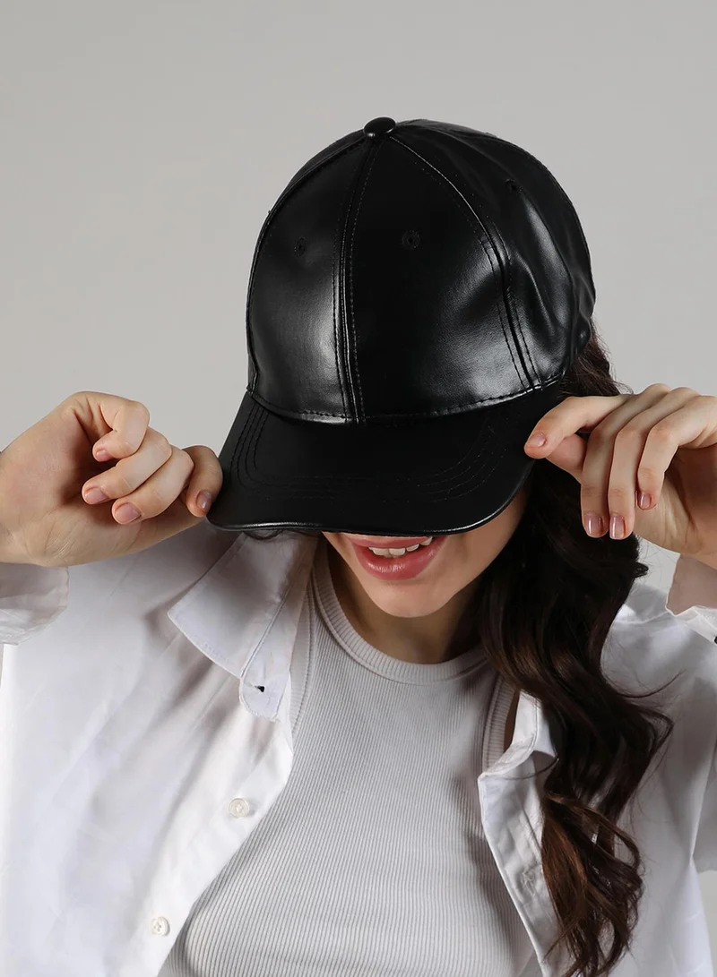 Haute Sauce  Solid Baseball Cap - Black  | Best Price UAE