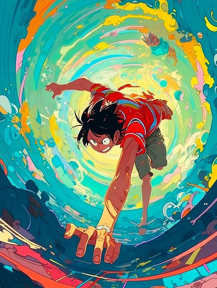 ARS One Piece Monkey D. Luffy Posters Paper Wall Art Japanese Anime Poster Art Prints for Home Wall Decor, 1 Pcs, No Frame, for Bedroom Boy Room Living Room Gaming Room- Size Available, Add Wall Sticker Poster - Image 2