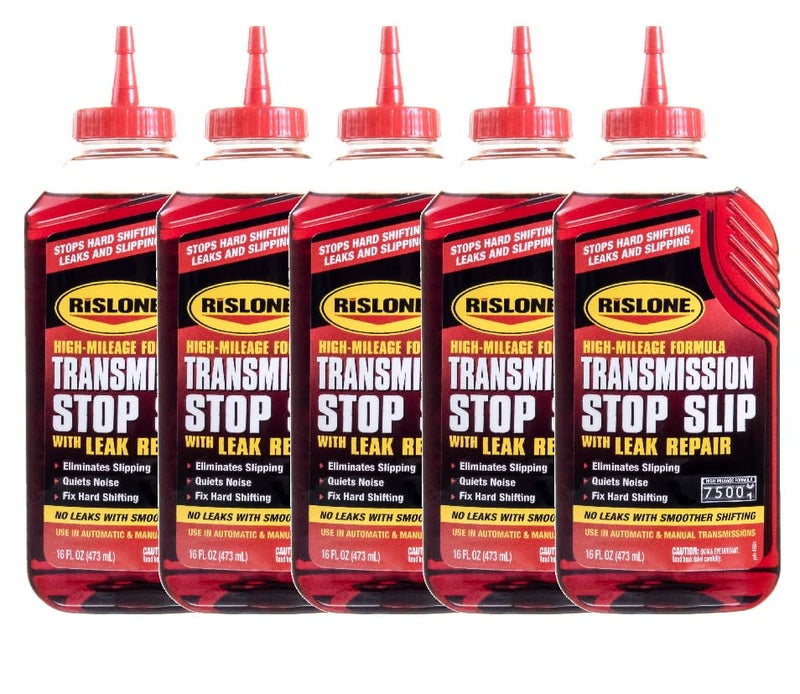 RISLONE ريسلون عالي المسافة لإيقاف انزلاق ناقل الحركة مع إصلاح التسرب 169 أونصة عبوة من 5