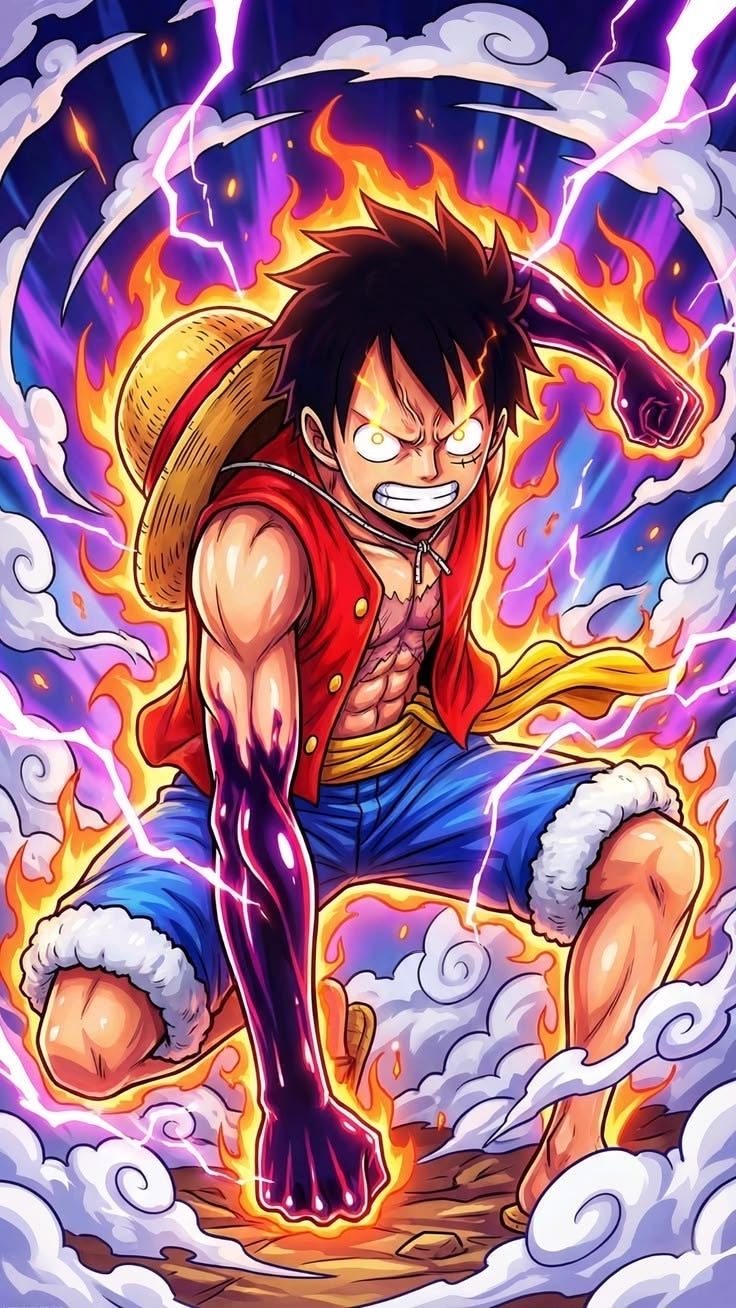 ARS One Piece Monkey D. Luffy Posters Paper Wall Art Japanese Anime Poster Art Prints for Home Wall Decor, 1 Pcs, No Frame, for Bedroom Boy Room Living Room Gaming Room- Size Available, Add Wall Sticker Poster - Image 4