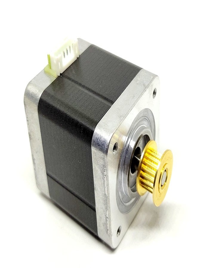 INVENTO 1Pcs Nema 17 5 Kg-cm Bipolar Stepper Motor with inbuilt 20 teeth GT2 Pulley + 2mtr GT2 Belt for CNC Robotics 3D Printer - Image 4