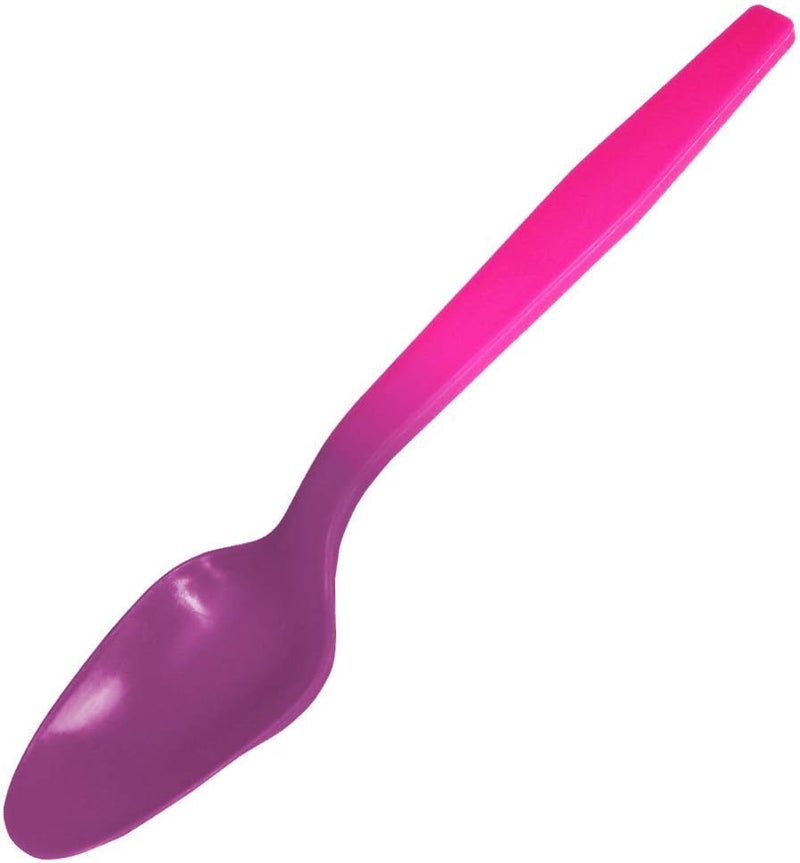 AAkron Color Changing Reusable Mood Spoon, Set of 24, Assorted Colors, BPA Free, reacts to cold food temperatures and changes color - perfect for ice cream - MADE IN USA - Image 5
