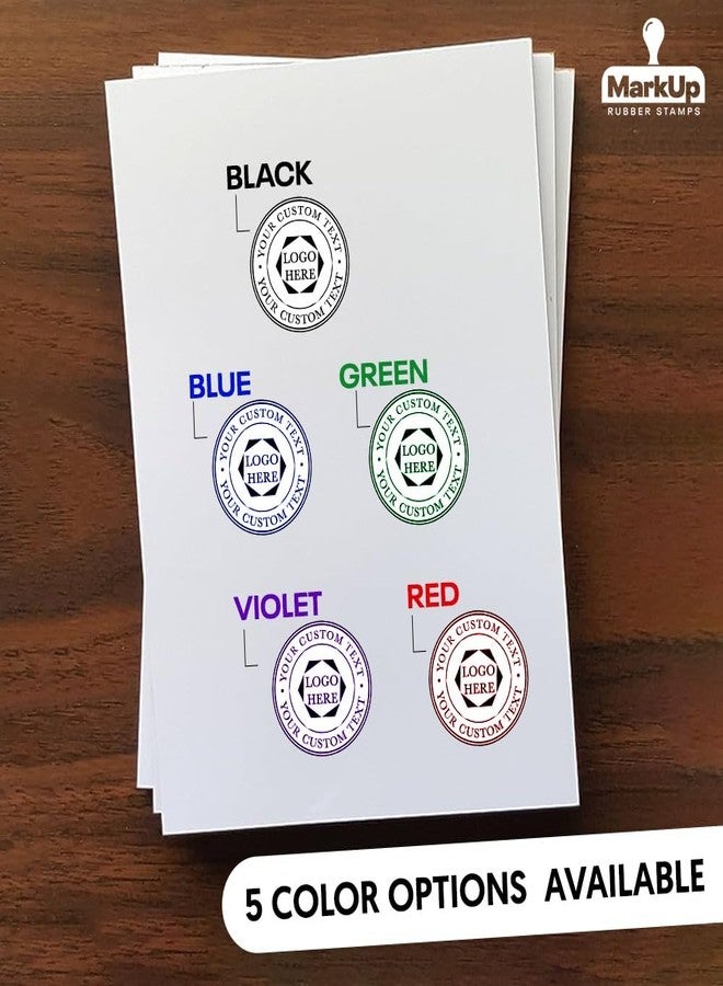 كولوب طابعة دائرية ذاتية التحبير R24 قابلة للتخصيص | اسم وختم طبيب شخصي 24 مم | حبر أزرق قابل لإعادة التعبئة | أختام مطاطية قابلة للتحديد - Image 5