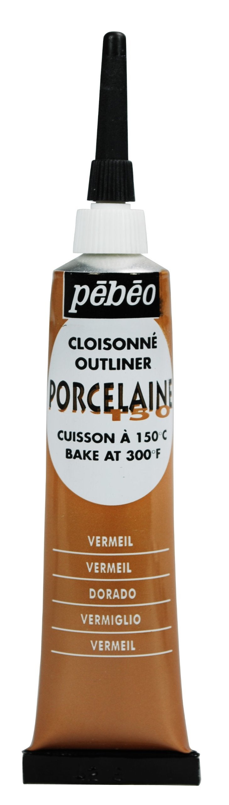 PEBEO Porcelaine 150 China Paint Outliner 20 ml Tube Vermeil Gold 036008