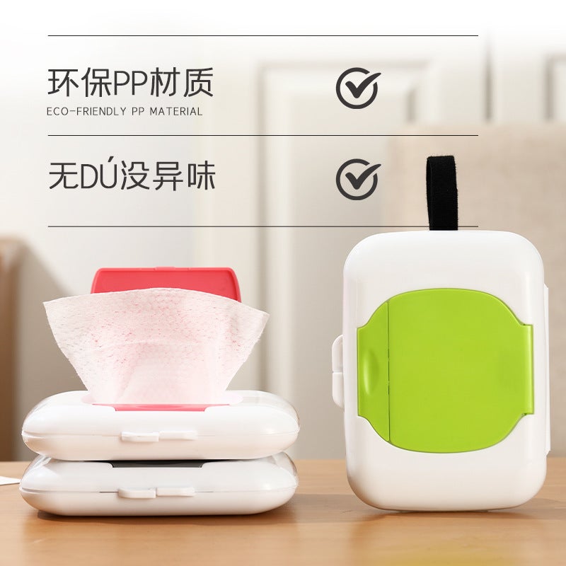 Portable Wet Tissue Box Outdoor Travel Tissue Storage Box Baby Stroller Wet Tissue Box Baby Bed Wet Tissue Box Baby - Image 5