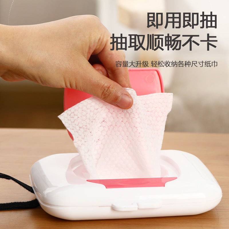 Portable Wet Tissue Box Outdoor Travel Tissue Storage Box Baby Stroller Wet Tissue Box Baby Bed Wet Tissue Box Baby - Image 3