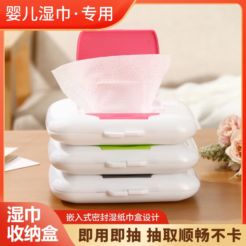 Portable Wet Tissue Box Outdoor Travel Tissue Storage Box Baby Stroller Wet Tissue Box Baby Bed Wet Tissue Box Baby - Image 2