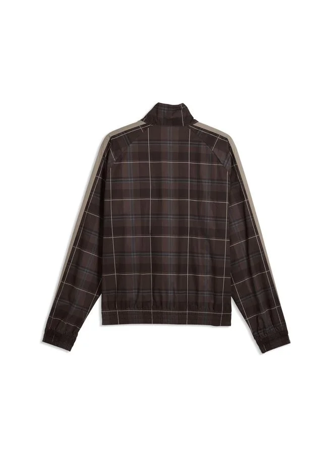 Puma Chocolate Fondue T7 Relaxed Tartan Track Jacket Men for Men | Best Price UAE