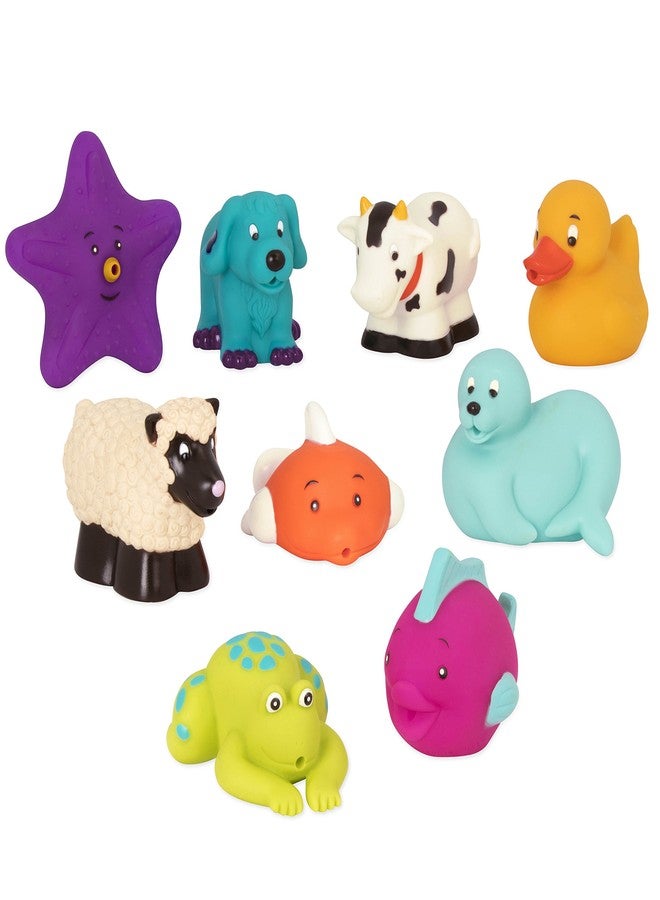 Battat - Assorted Bath Toys - 9 Pieces Animal Squirters - Pool - 10 Months+ - Bath Buddies (9 Pieces) - Image 2