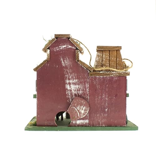 Zingz & Thingz Gifts & Decor Country Farmstead Rustic Barnyard Wooden Bird House - Image 2