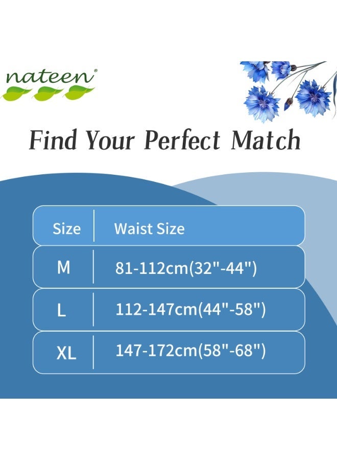 هوسبين حفاضات ناتين هوسبين بريميوم بلس للبالغين من سلس البول للنساء والرجال، حفاضات سحب للبالغين مقاس XL، سراويل فترة للنساء. مقاس الخصر 147-172 سم، 28 قطعة من حفاضات نهارية للبالغين. - Image 5