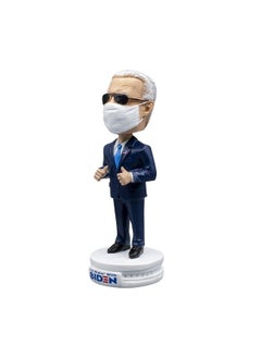 Generic Biden Bobblehead Joe Biden Merchandise 2020 With Face Cover & Aviators Funny Custom Bobblehead Joe Biden Gifts For Liberals, Democrats Handmade Biden Decorations 7.5" Tall  - Image 3