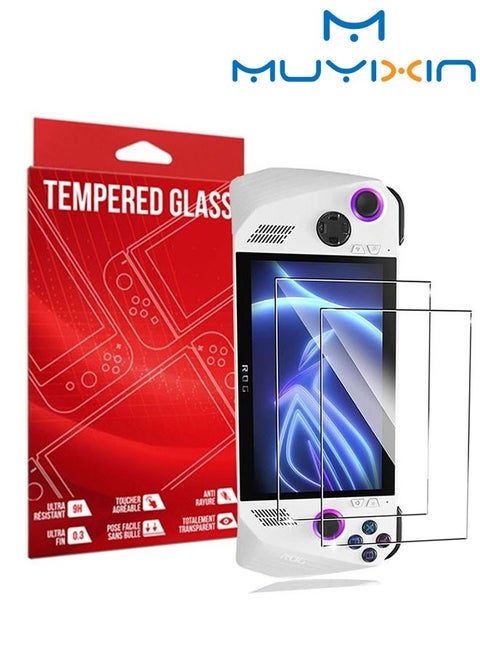 2 Pack Screen Protector for Asus Rog Ally Handheld 7 Inch 2023 Premium Tempered Glass