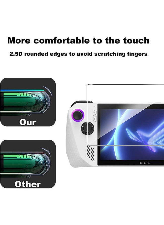 2 Pack Screen Protector for Asus Rog Ally Handheld 7 Inch 2023 Premium Tempered Glass
