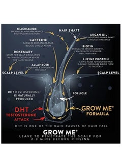 Watermans Waterman Grow Me® Shampoo + Condition Me® Conditioner, 250ml each, item size 500ml  - Image 3