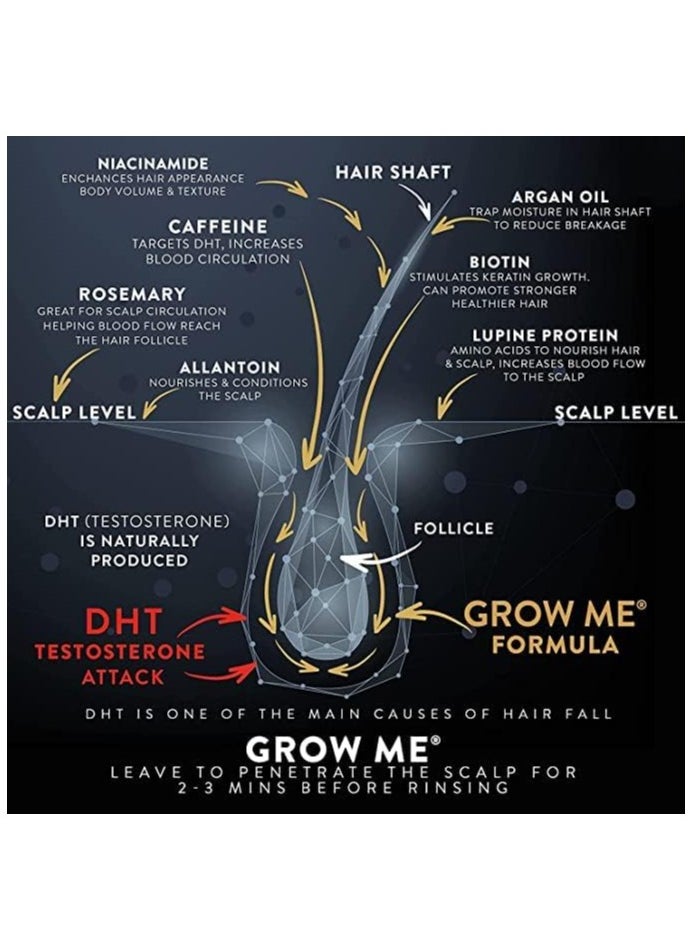 Watermans - Waterman Grow Me® Shampoo + Condition Me® Conditioner, 250ml each, item size 500ml - Image 1