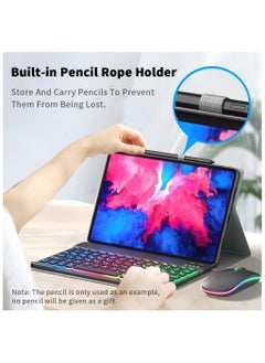 General Arabic and English Backlit Keyboard Case Compatible with Xiaomi Redmi Pad Pro 12.1 inch 2024 Released Bluetooth Keyboard Mouse Cover  - Image 2