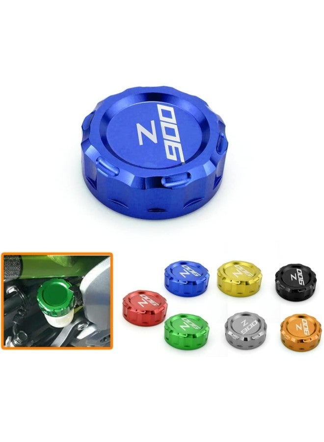 klarako Aluminum Motorcyle Rear Clutch Brake Fluid Cylinder Master Reservoir Oil Cup Cover Cap for Z900 Z 900 20172019 Motorbike Accessories (blue)
