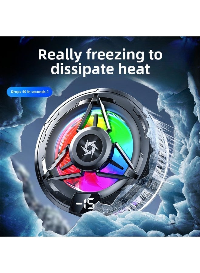 SL59 Mobile Phone Radiator Magnetic Semiconductor Refrigeration Digital Display Icing Cooling Artifact Back Clip Two Gears-Color:Sl59 Non-freezing  - Image 4