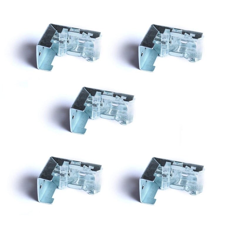 FAPBADRI Bracket/Holder for Roman Blinds, Screws & Wallplugs Included - 5 Pieces - Image 1