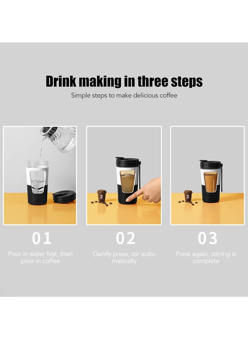 General - USB Self Stirring Coffee Mug 7000RPM Food Safe Material 800mAh Battery Silicone Strap Strong Power for Any Occasion - Image 1