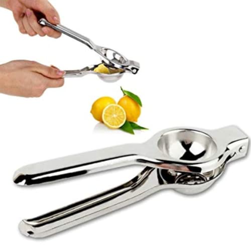 Suzec Stainless Steel Finish Heavy Quality Lemon Squeezer with Comfortable Handle for Extracting Lemon Juice. Modern Kitchen Tool - Image 3