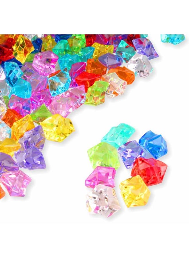 PMLAND Acrylic Jewels Gems, Bulk 1 Pound per Bag, Approximately 160 Pieces, Assorted Colors - Image 1