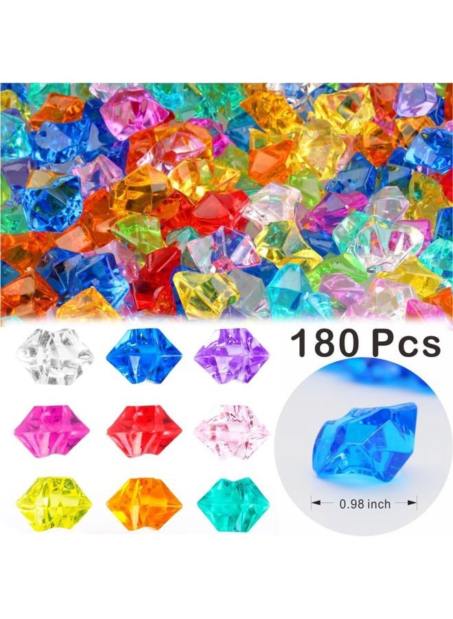 PMLAND Acrylic Jewels Gems, Bulk 1 Pound per Bag, Approximately 160 Pieces, Assorted Colors - Image 2