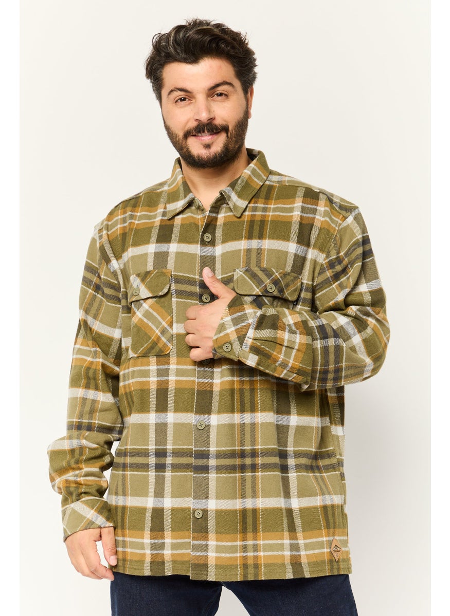 Hurley Men Regular Fit Plaid Long Sleeves Casual Shirt, Multicolor  - Image 1