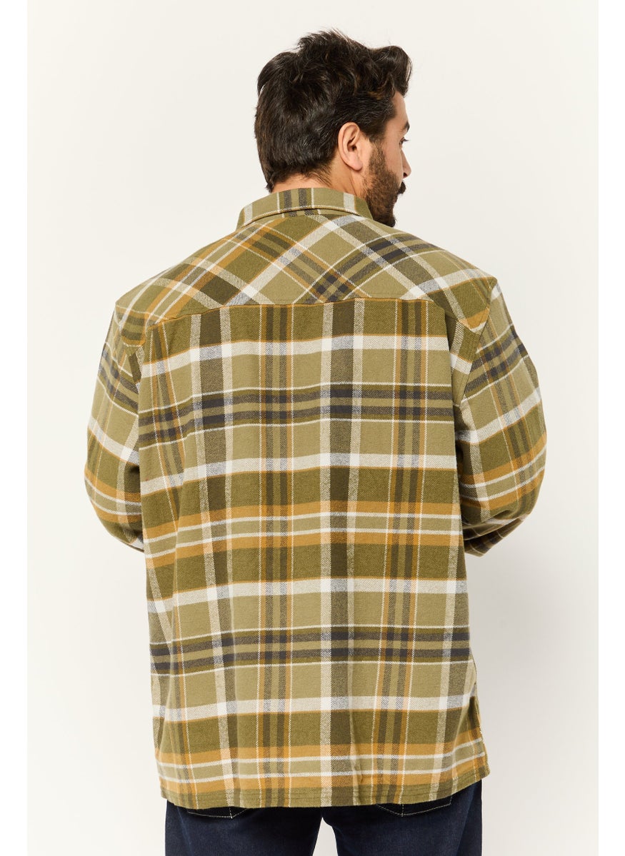 Hurley Men Regular Fit Plaid Long Sleeves Casual Shirt, Multicolor  - Image 3