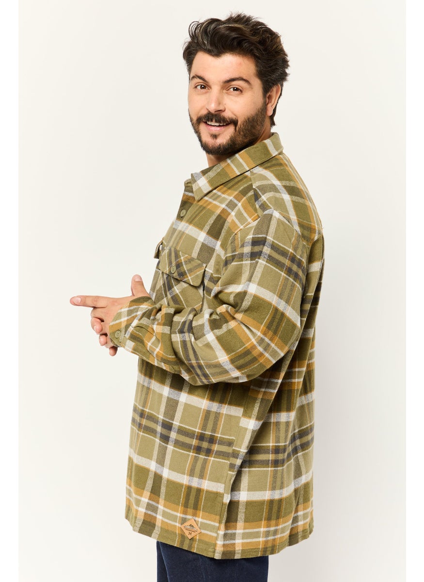 Hurley Men Regular Fit Plaid Long Sleeves Casual Shirt, Multicolor  - Image 4
