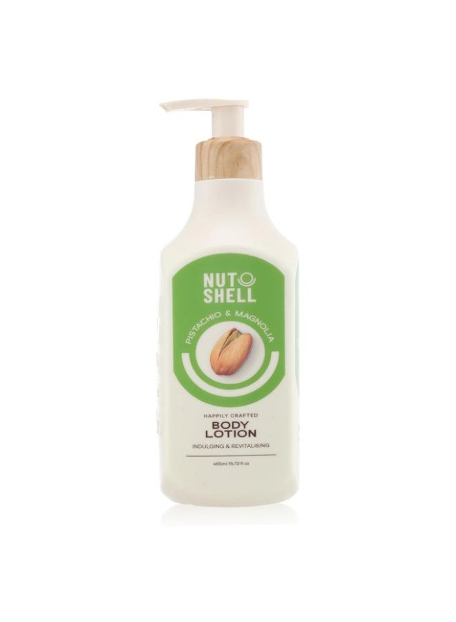 NUTSHELL Pistachio & Magnolia Body Lotion 465ml - Image 1