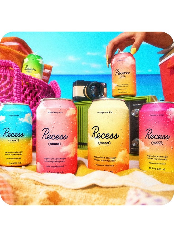 RECESS مشروب مكمل المغنيسيوم ريسس مود، مشروب مهدئ، 12 أونصة، عبوة من 12 (عبوة متنوعة، 12 عبوة) *أفضل الأغاني* - Image 2