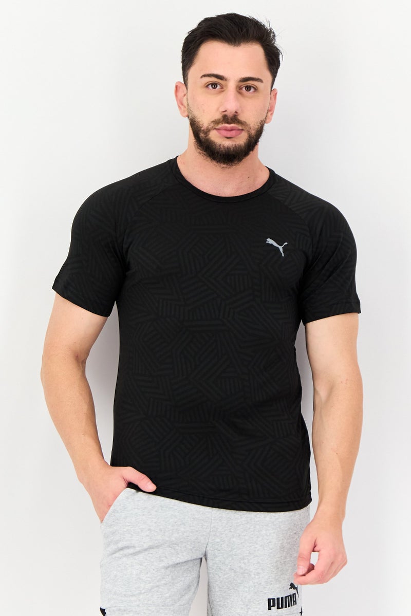 PUMA Men Sportswear Fit Short Sleeve Training T-shirt, Black - Image 1