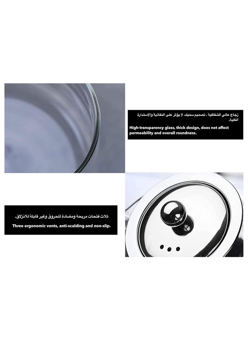 PESCADOR - PESCADOR Heat Resistant Glass Teapot, Transparent, Large Capacity Stainless Steel Tea Infuser, Tea Strainer - 1000 ml - Image 1