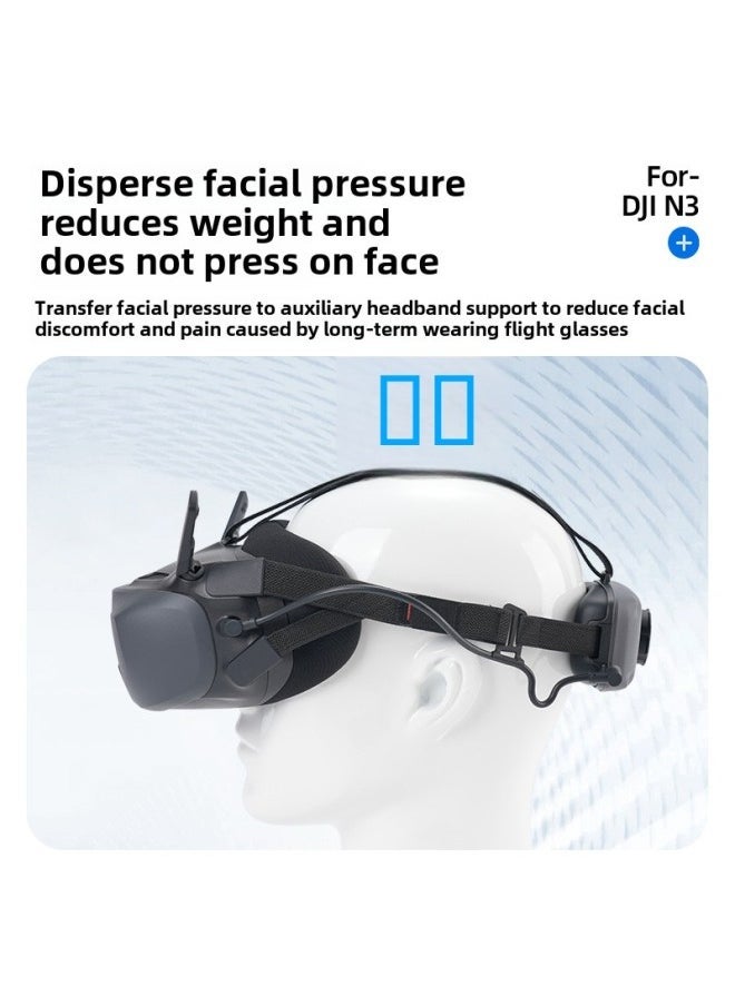 Generic Suitable For DJI N3 Glasses Simple Protection Headwear Comfortable Wear Pressure Relief Protection Belt UAV Accessories-Color:N3 Protective Headband  - Image 5