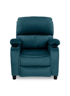 Cinematic Velvet Upholstered Classic Recliner Chair With Bed Mode - Dark Turquoise - 90x95x80cm - pzsku/Z2B67B979C17F407FFF1CZ/45/_/1720255327/3e8963d2-56aa-4571-83ae-c501bef79752